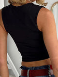 Form-Fitting Cropped Tank Top- Outfit