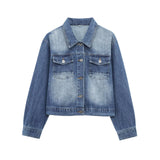 Set Women's 2025 Spring Pocket Set Single-Lunk Loose Jacket High-Lumeed Broad-Legged