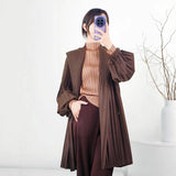 Spring Three House Folding Loose Pure Color Top Loose Folding Top Loose Folding Top
