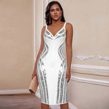 Dress 2022 New Women's Gold Bodycon Dress Elegant Sexy Sequined Evening Club Party Dress High Quality Summer
