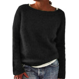 Women's Explosive Sweater Solid Color Quiet Version Of The Basic Knitwear