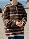 Men's Pocket Striped Knit Sweater- Outfit