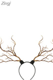Gothic Antler Butterfly Headdress Deer Horn Tree Branches Headband Jewelry Vintage Wedding Cosplay Halloween