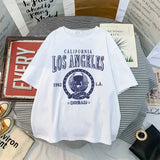 Summer Women Tshirts Casual USA Area Printed Tops Tee Female T Shirt Short Sleeve T Shirt Plus Size Streetwear T