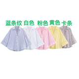 New Linen-Blend Wide-Sleeved Loose Shirt