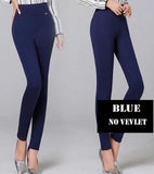 Women Winter Warm women's pants Velvet Thick Trousers High Waist Elastic Mother Stretch pencil Pants clothes 5XL