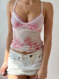 Lace Strap Floral Mesh