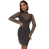 Bandages Set 2021 New Beading Women 2 Piece Sets Sexy Club Party Spaghetti Strap Set