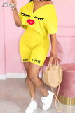 2 Piece Set Women Tracksuit Summer Outfits Loose Top Biker Shorts Sweat Suits Lounge Wear Two Piece Matching