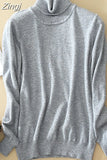 Cashmere Turtleneck Knitted Women Sweaters And Pullovers Women's Pullover Sweater Turtleneck Long