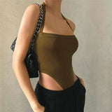Zingj Style 2023 Fashion Summer Women's One-Line Neck Band Open Back