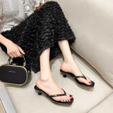Clip Flip-Flop Women 2025 Summer New Fairy Wind Head High And Cold Slippers