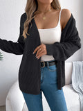2025 Leisure Solid Color Hollow Lantern Long Sleeve Sleeve Sweater Long-Sleeved