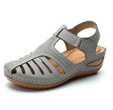 Summer New Sandals Large Flat Bottom Slope And Hollow