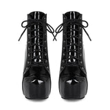 Y2K Thorny Punts Sexy Punk Coarse High-Size 44 Female Short Boots