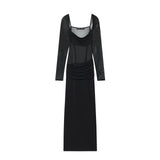 Women's Fashion Cascade Decoration Open Back Design