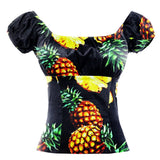 Fashion Slash Neck Cat Animal Printed Retro Vintage Tops Short Sleeve Slim Fit 50s 60s Rockabilly Pin Up Shirts For
