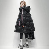 Long Snow Overcoat Oversize 90% White Duck down Coat Women Winter Thick Glossy down Jacket Female Parkas Warm