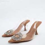 ZARZ Summer Sandals Women 2022 Luxury Brand New Cross Leather Fashion Square Toe High Heel Muller Sandals Slippers Woman