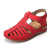 Summer New Sandals Large Flat Bottom Slope And Hollow