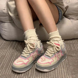 Aesthetic Butterfly Bat Patchwork SneakersOutfit