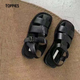 2021 Summer Sandals Buckle Strap Hollow Out Beach Sandals Cool Ladies Footwear Female