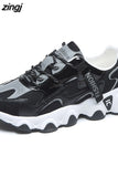 Sneakers Women Vulcanize Shoes Chunky Sneakers Reflective Platform Shoes Woman Basket Femme Dad Shoes Tenis