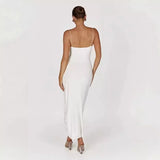 Summer 2025 Summer Holiday Sexy Body-Bossing Three-Dimensional Flowers With Fork With Dress Women's