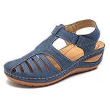 Summer New Sandals Large Flat Bottom Slope And Hollow