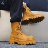 Zingj Platform Derby Martin Boots