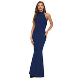 New Summer Women Halter Bandage Dress Sexy Sleeveless Backless Club Celebrity Evening Female Party Maxi Dress