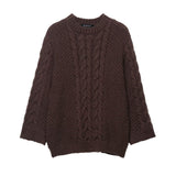 New Sesame Texture Big Sleeve Loose-Fitting