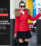 Faux Fur Parkas Women Down Jacket clothes Womens Parkas Thicken Outerwear hooded Winter Coat Female Jacket Cotton