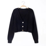style high-waisted slim plastic sweater women 2021 spring new single-breasted knitted cardigan twist small