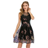 Black white Sequin summer dress women vintage Club party Backless dresses elegant sundress clothes bodycon dress