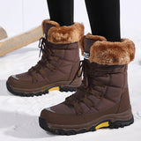 Warm Snow Boots Women Plus Velvet Thick Northeast Tourist Cotton Boots Outdoor Climbing Boots Ski