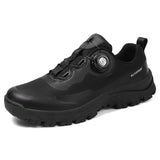 Spin-Button Hiking Shoes Men's Free Lace Breathable Travel Leisure Hiking
