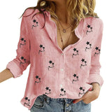 White Yellow Shirts Button Lapel Cardigan Top Lady Loose Long Sleeve Oversized Shirt Womens Blouses Casual Tunic