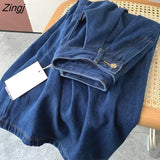Skirts Women Vintage Empire All-match Solid Minimalist Pockets Preppy Bottom Stylish Daily Popular Basic Tender