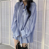 Casual Black Blouse Women Long Sleeve Oversized Korean Style White Sihrts Female Basic Harajuku Streetwear
