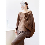Spring Three House Folding Loose Pure Color Top Loose Folding Top Loose Folding Top