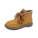Fur New Women Ankle Snow Boots Comfortable Thick Plush Keep Warm Sneakers Ladies Flock Platform Cotton Shoes Botas