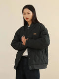 Baseball Uniform Jacket Women Winter 2023 New Korean Loose Fashion All-match Oversize Street Cotton