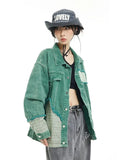Jacket for Women Clothes Oversized Jeans Coat Korean Coats Spring Fall 2023 New Jackets for Women Green