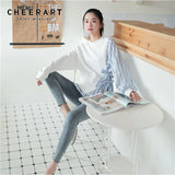 Fall Sweatshirt Women Patchwork Striped Long Sleeve Hoodies Side Tie Casual Sweatshirt Sweat Femme Designer
