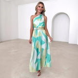 Zingj Spring And Summer New Wish One Shoulder Slim Waist Wipe Show Back