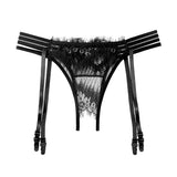 Zingj Black Silk Sling Stockings One Lace Open-Backed Pants Mood Ultra Thin Knee White Silk Stockings Uniform Temptation Garter-Outfit