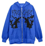 Anime Harajuku Hoodie Women Kpop Y2k Clothes Oversized Sweatshirt Genshin Impact Sweater Zip Up Man Demon Slayer