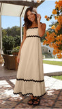 Zingj Summer New Solid Color Lace Stitching With Elegant Strapless Oversized Hem