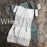 Queens Women Solid Sleeveless Beach Sexy Strapless Hollow Out Hand Weaving Bohemian Mini Dress Ladies Boho